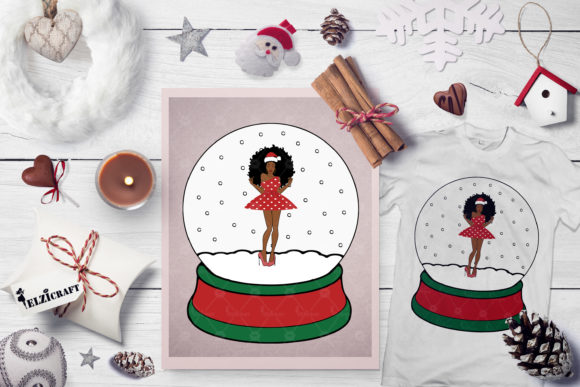 Christmas Afro Woman Snow Globe: Embroidery Review