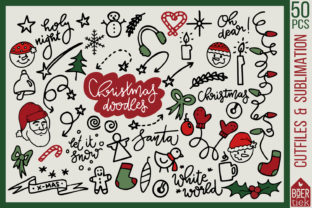 Christmas Doodles Cutting Files: A Perfect Fit for Creative Crafts and Graphics