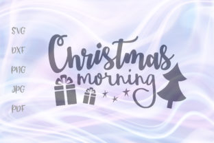 Christmas Morning Sign: A Festive Graphics Asset for Crafts