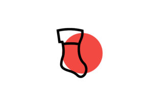 Christmas Sock Modern Vector Icon: A Versatile Graphic for Holiday Projects