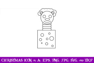 Clown Jumping Christmas Icon: Graphics for Digital Products