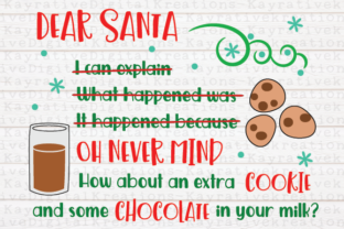 Dear Santa - Christmas Shirt Graphics for Crafty Content