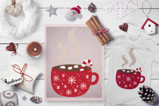 Hot Chocolate Mug Graphics for Christmas Crafts