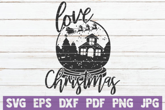 Love Christmas Globe: A Festive Addition to Graphics and Crafts