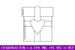Love Gift Christmas Icon: Graphics for Festive Branding