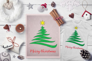 Merry Christmas Tree Star Graphics for Crafts
