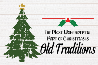 Old Traditions Family Christmas Sign for Crafts & Graphics
