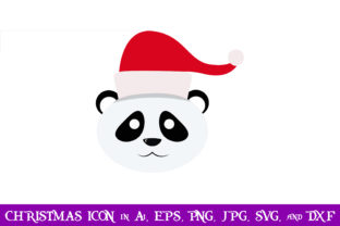Panda Christmas Icon: Graphics for Local Branding