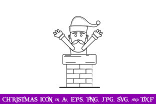 Santa and Chimney Christmas Icon: Graphics Review