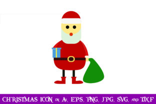 Santa Claus Christmas Icon: Graphics for Editorial Use