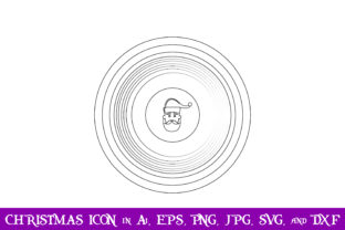 Santa Vinyl Record Christmas Icon: Graphics Review