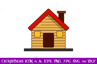 Wooden House Outline: Graphics & Icons for Crafts